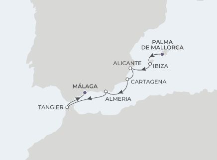 7-Night Palma de Mallorca to Malaga 9/23/24